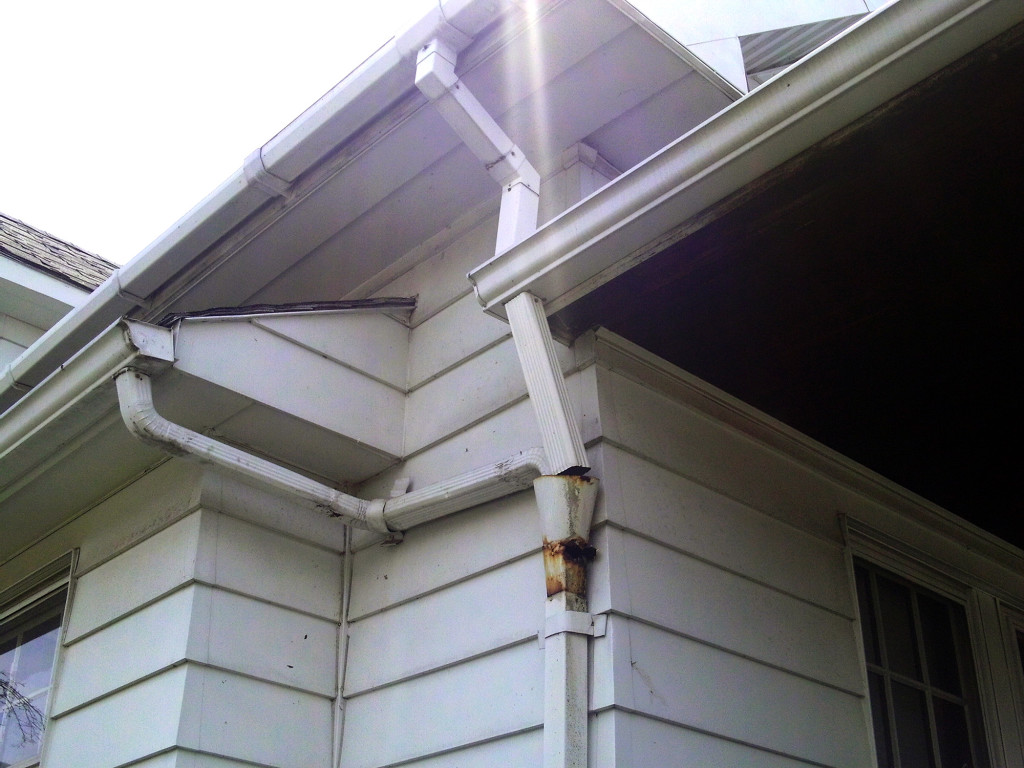 The old gutters were leaking and needed replaced.